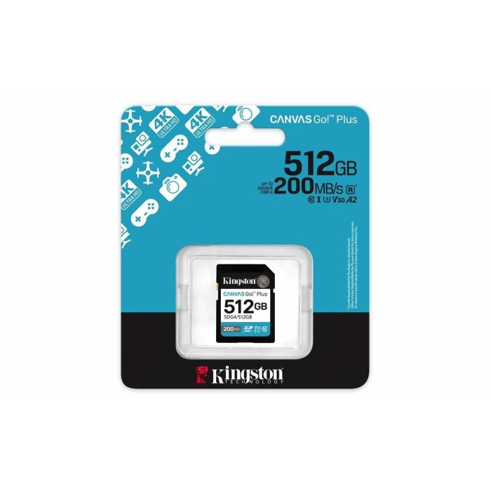 Tarjeta de Memoria Micro SD con Adaptador Kingston SDG4/512GB 512 GB 3 Tarjeta de Memoria Micro SD con Adaptador Kingston SDG4/512GB 512 GB 3