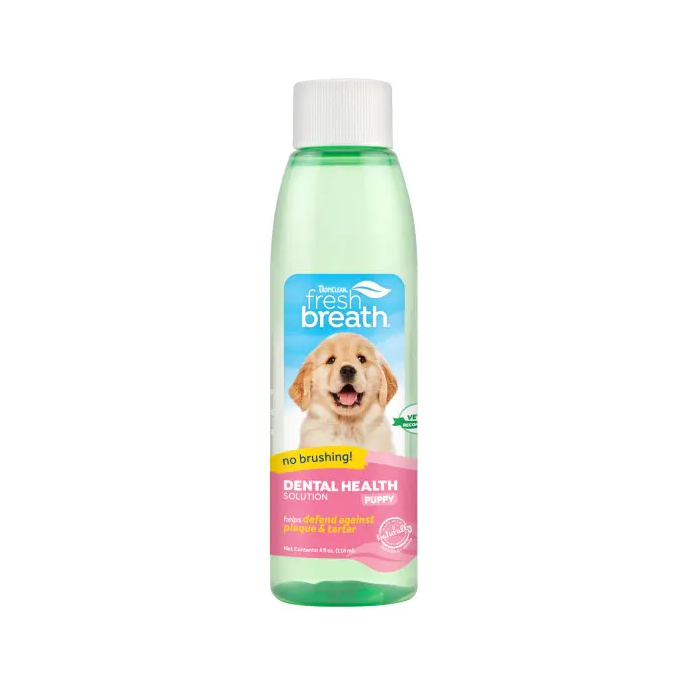 Tropiclean Fresh Breath Solucion Hig Dental Cachorros 473 mL