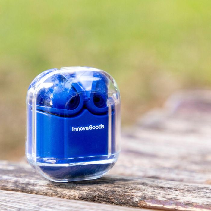 Auriculares Inalámbricos con Estuche de Carga Blue InnovaGoods 8 Auriculares Inalámbricos con Estuche de Carga Blue InnovaGoods 8