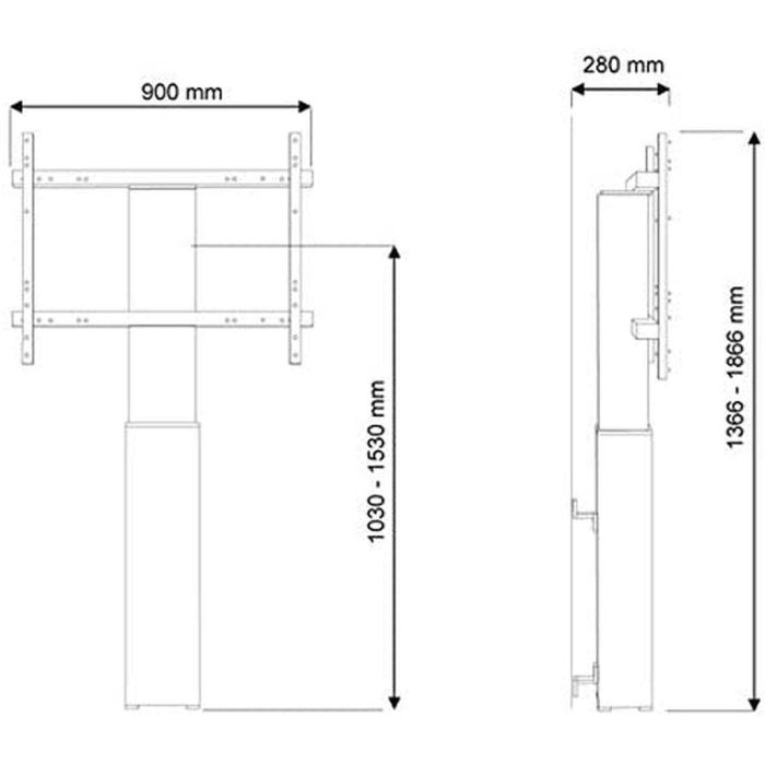 Soporte TV Neomounts PLASMA-W2250BLACK 42" 100" 130 Kg 1