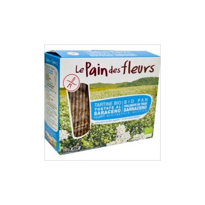 LE PAIN DES FLEURS Cracker Trigo Sarraceno 300g Bio Sin Gluten Sin Sal Vegano - Fuente de Fibra y Magnesio