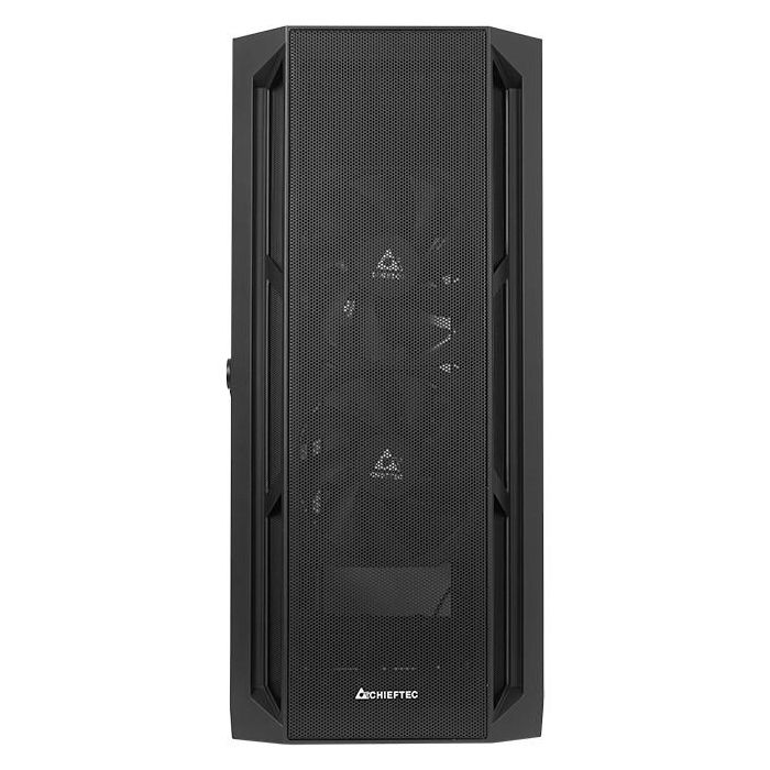 Chieftec GA-01B-M-OP Caja Gaming Midi Tower ATX Negra para PC de Juego con Panel de Vidrio Templado 2