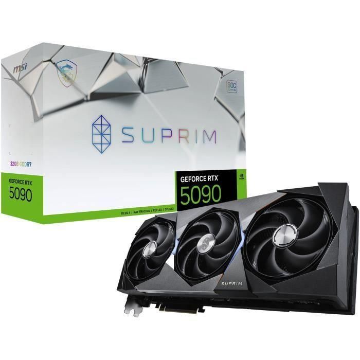 MSI Tarjeta gráfica SUPRIM GEFORCE RTX 5090 MSI1738258126036 - 32 GB GDDR7 - 7680 x 4320 - PCI Express 5.0
