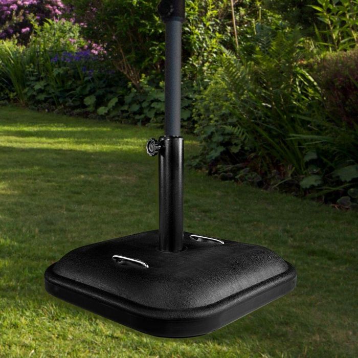 Base para Sombrilla Aktive Negro 100 % polietileno 48 x 34 x 48 cm 5 Base para Sombrilla Aktive Negro 100 % polietileno 48 x 34 x 48 cm 5
