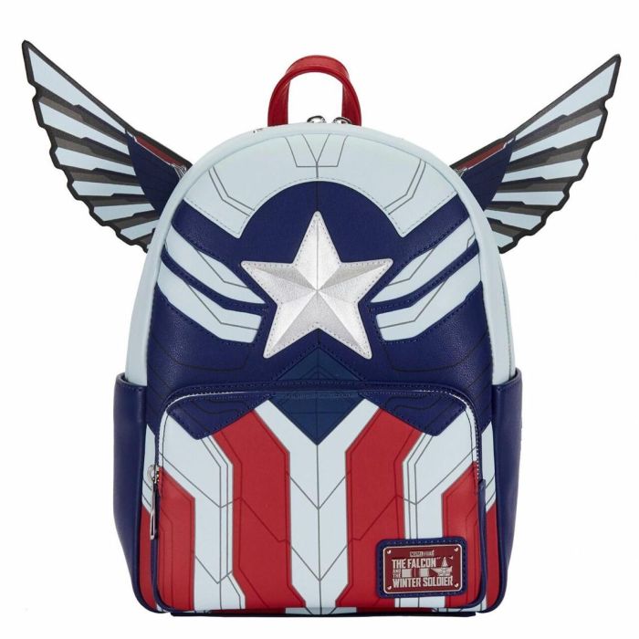 Loungefly Mini Mochila Marvel Falcon Capitán América Piel Sintética