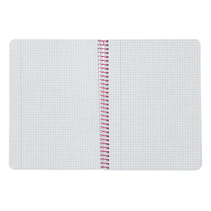 Liderpapel Cuaderno Espiral Witty Tapa Dura A5 80 Hojas 90gr Cuadro 4mm Rosa 6