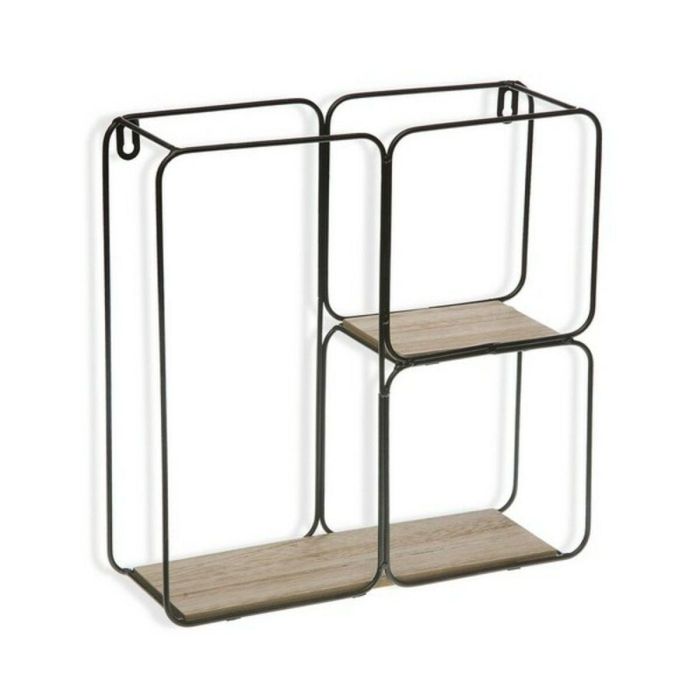 Versa Estantería de Pared Cuadrada 32x32x10 cm, Metal, Estilo Fusion-Chic, para Salón o Dormitorio (2 Unidades) 0 Versa Estantería de Pared Cuadrada 32x32x10 cm, Metal, Estilo Fusion-Chic, para Salón o Dormitorio (2 Unidades) 0