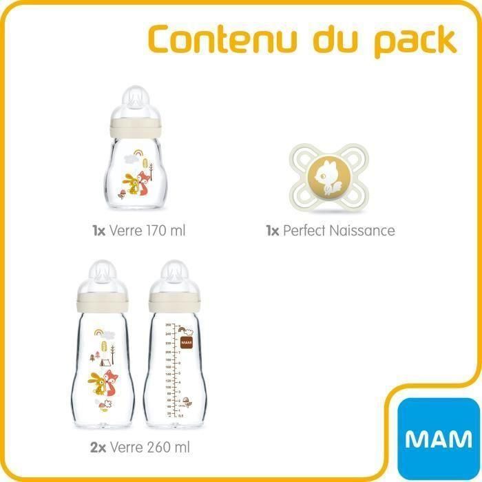 Caja de botellas de vidrio MAM 1 Caja de botellas de vidrio MAM 1