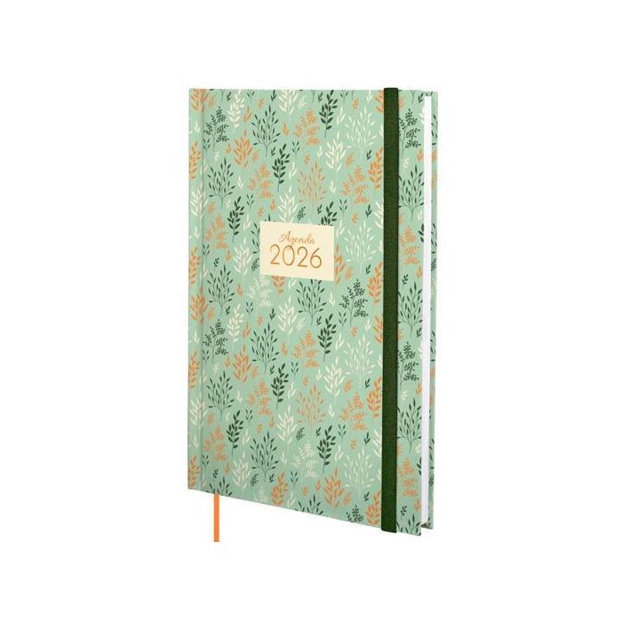 Finocam Y10-140x204 mm Svv Agenda Dynamic Berlín 2026 Tapa Dura Acolchada, Formato A5, Trigo