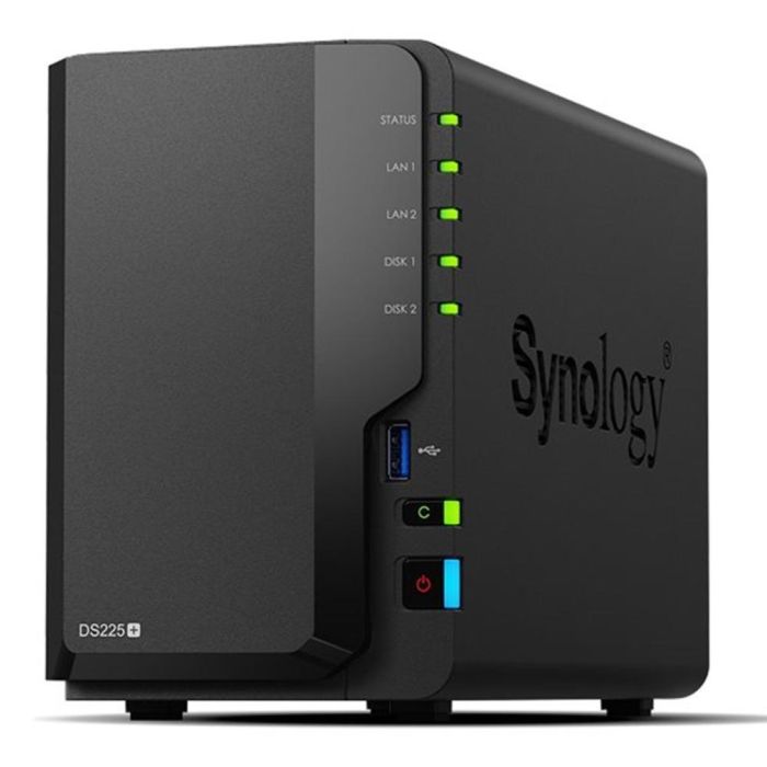 Synology DS225+ Servidor NAS de 2 Bahías con Procesador Intel Celeron J4125 y 2.5 GbE | Almacenamiento Escalable hasta 40TB