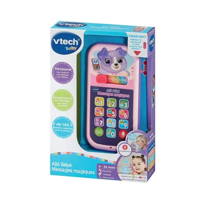 Vtech Baby Hola Bebé Mensajes Mágicos Rosa 5