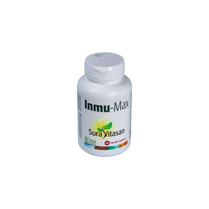 SURA VITASAN Inmu-Max 60 Cápsulas. Soporte Inmunitario y Vías Respiratorias con Equinácea, Astrágalo y Ginseng.