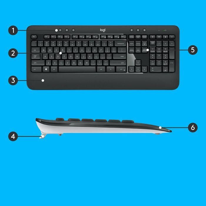 Logitech MK540 ADVANCED Wireless Keyboard and Mouse Combo 6 Logitech MK540 ADVANCED Wireless Keyboard and Mouse Combo 6