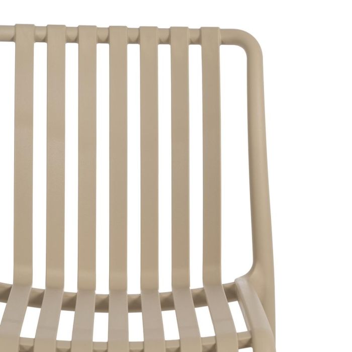 Silla Apilable Beige Polipropileno 50 X 58 X 80 cm