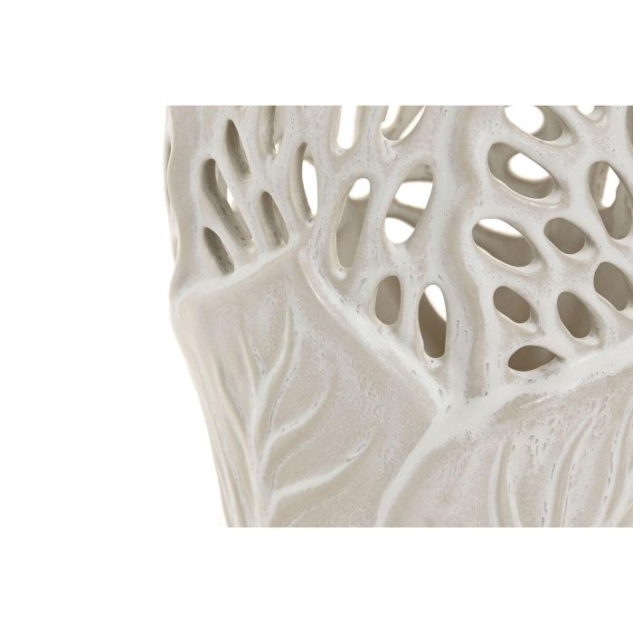 DKD Home Decor Jarrón Shabby Chic de Cerámica Blanco 18 x 25 x 18 cm 2 DKD Home Decor Jarrón Shabby Chic de Cerámica Blanco 18 x 25 x 18 cm 2