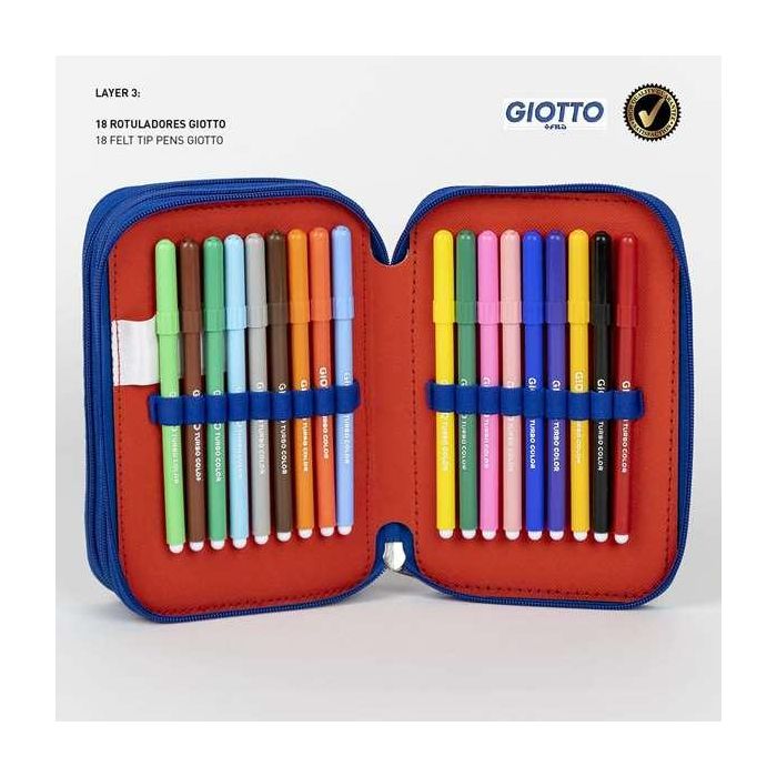 Giotto Plumier Estuche Escolar Completo con Accesorios para Dibujo y Pintura Avengers Azul Medidas 12.5x6.5x19.5 cm Niños +3 Años 5 Giotto Plumier Estuche Escolar Completo con Accesorios para Dibujo y Pintura Avengers Azul Medidas 12.5x6.5x19.5 cm Niños +3 Años 5