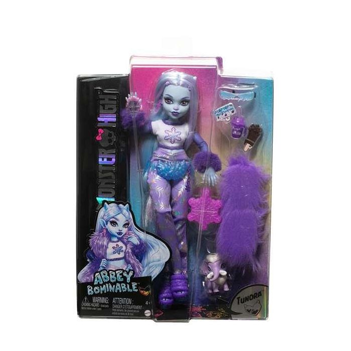 Muñeca monster high abbey bominable articulada, incluye mascota y accesorios de moda 32cm Muñeca monster high abbey bominable articulada, incluye mascota y accesorios de moda 32cm