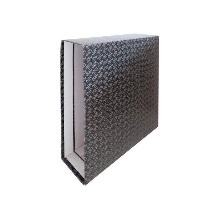 Elba Cajetín Para Archivador A4 Lomo 85 mm Cartón Forrado Microcanal Negro