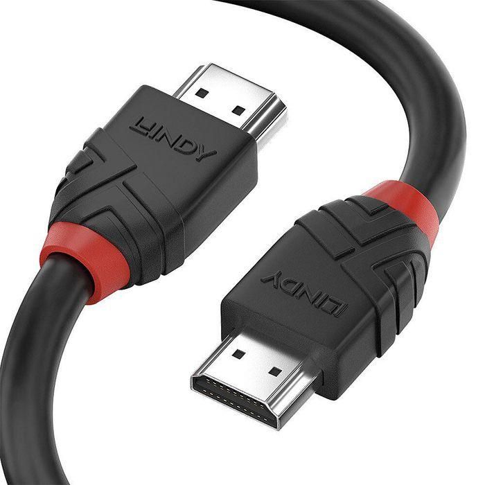 Lindy 3m 8K60hz HDMI Cable, Black Line 2 Lindy 3m 8K60hz HDMI Cable, Black Line 2