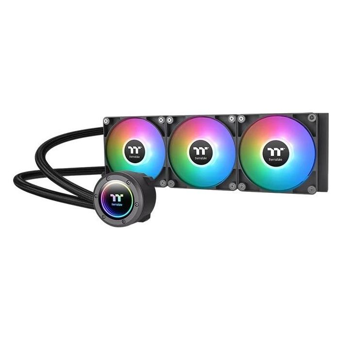 Thermaltake TH420 ARGB Sync V2 CPU Liquid Cooler All-In-One, Refrigeración Líquida, Negro, 3 Ventiladores 14 cm