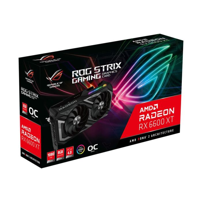 ASUS ROG STRIX RX6600XT O8G Gaming ASU4711081332770 - Tarjeta Gráfica AMD Radeon RX 6600 XT 8GB GDDR6 6