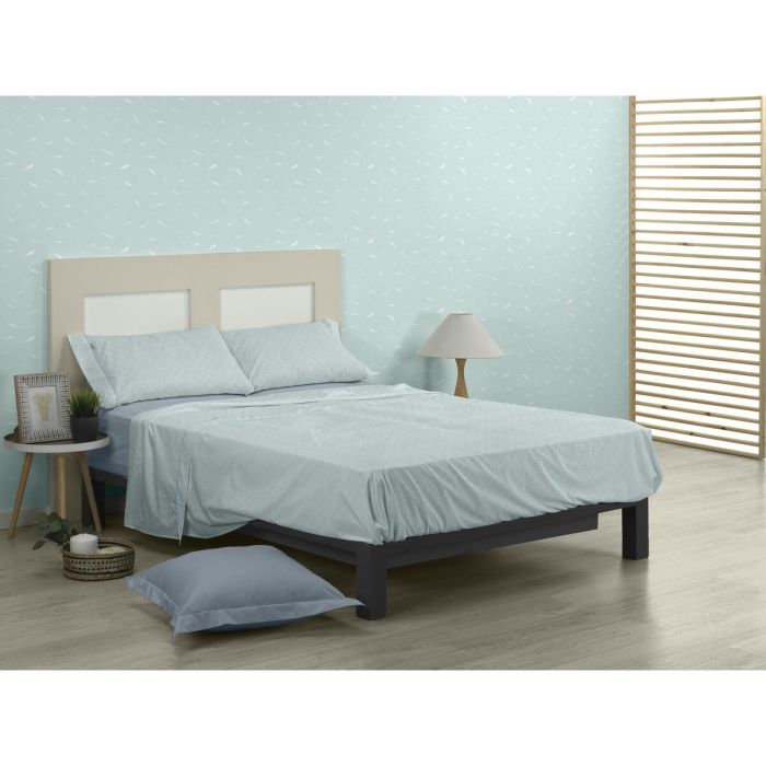 Juego de Sábanas Alexandra House Living Rex Verde suave Cama de 150 3 Piezas 3