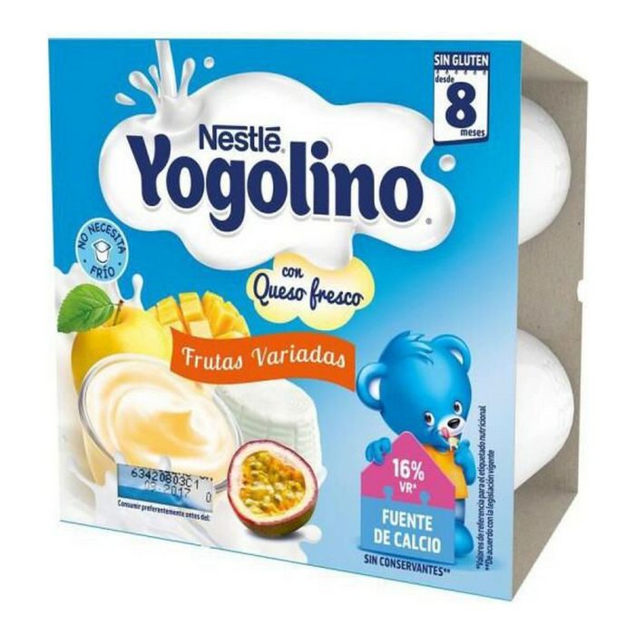 Yogur Nestle Yogolino Queso Frutas (4 x 100 gr)
