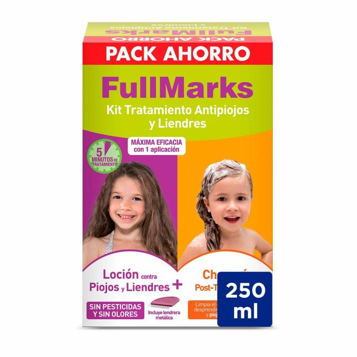 Fullmarks Kit Cham+Sol Pedicul 100+150 Ml