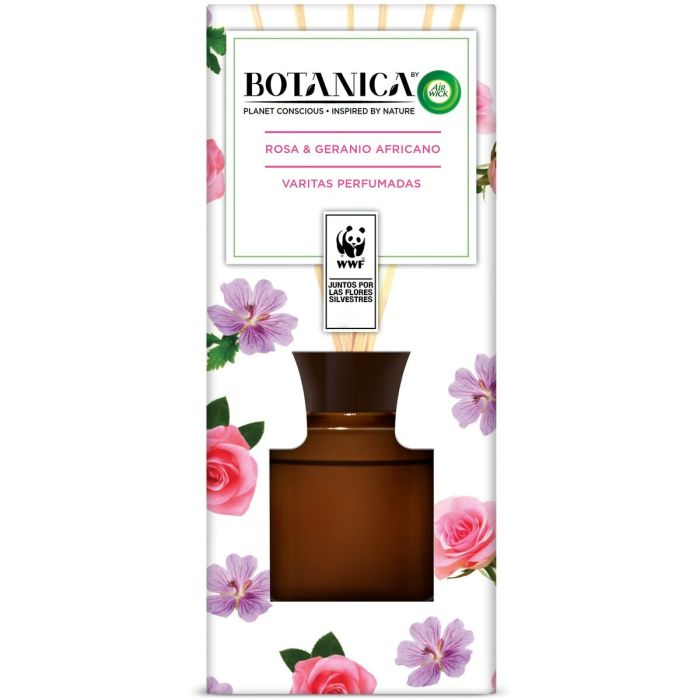 Varitas Perfumadas Air Wick Botanica Rosa Africano Geranio Ingredientes naturales (80 ml)