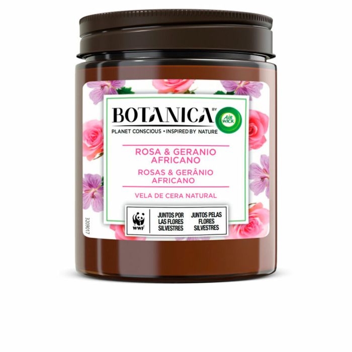 Vela Perfumada Air Wick Botanica Geranio Rosas 205 g