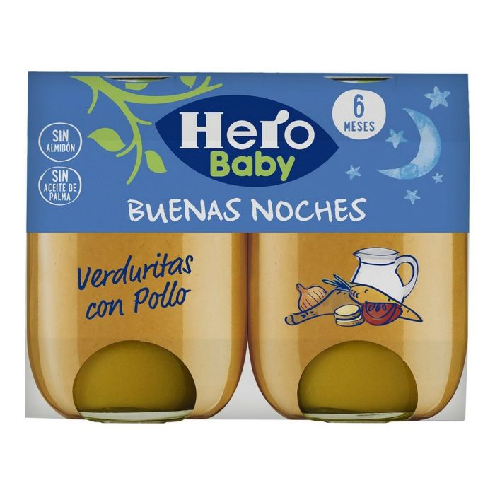 Potito Hero Buenas Noches Verduras Pollo (2 x 190 gr)