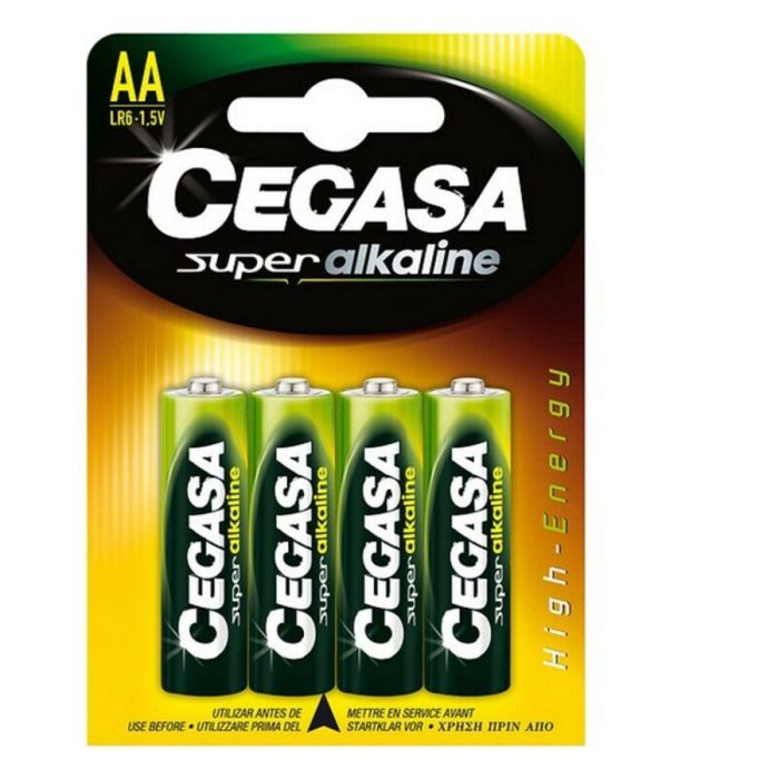 Pilas Alcalinas Cegasa B.LR6 AA 1,5V (4 uds) 1