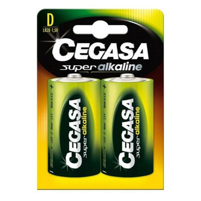 Pilas Alcalinas Cegasa Bl.LR20 D 1,5V (2 uds) (12 Unidades) 1