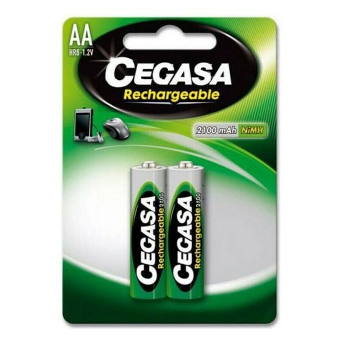 Pilas Recargables Cegasa 104371 2100 mAh (2 uds) 1