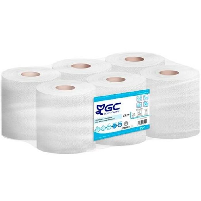 Gc Bobina Secamanos 2 Capas 477-143M Pack 6 Fsc Blanco