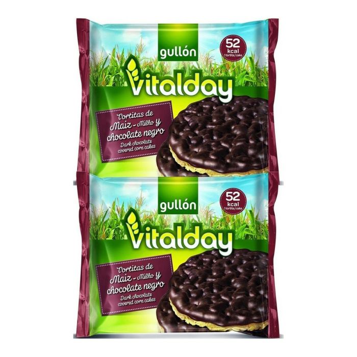 Tortitas de Maíz Gullón Vitalday Chocolate Negro (100 g)
