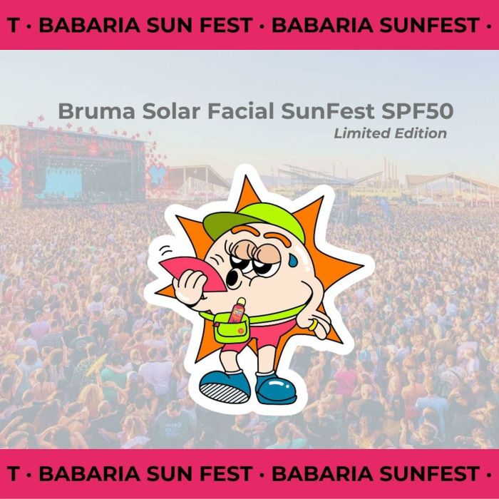 Bruma Solar Protectora Babaria Sun Fest Spf 50 100 ml facial Edición limitada 3