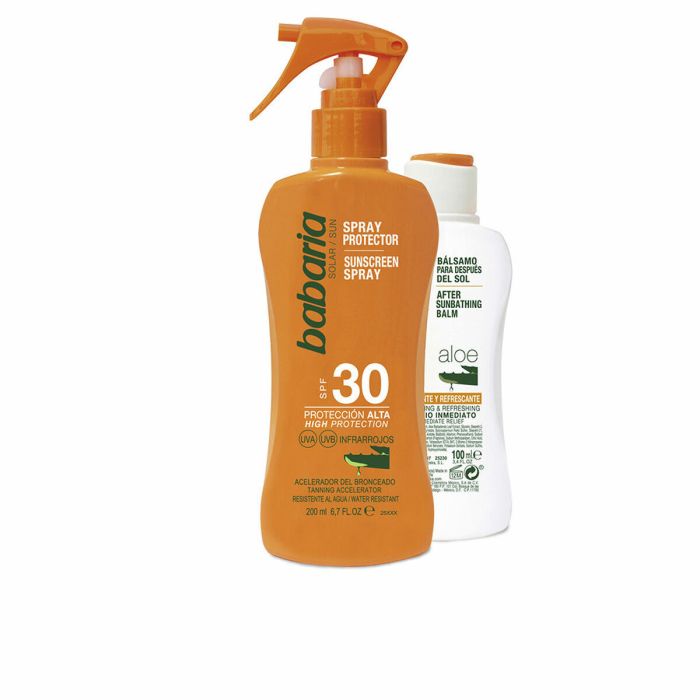 Babaria Aloe vera spray SPF30 200 ml vaporizador + after sun 100 ml
