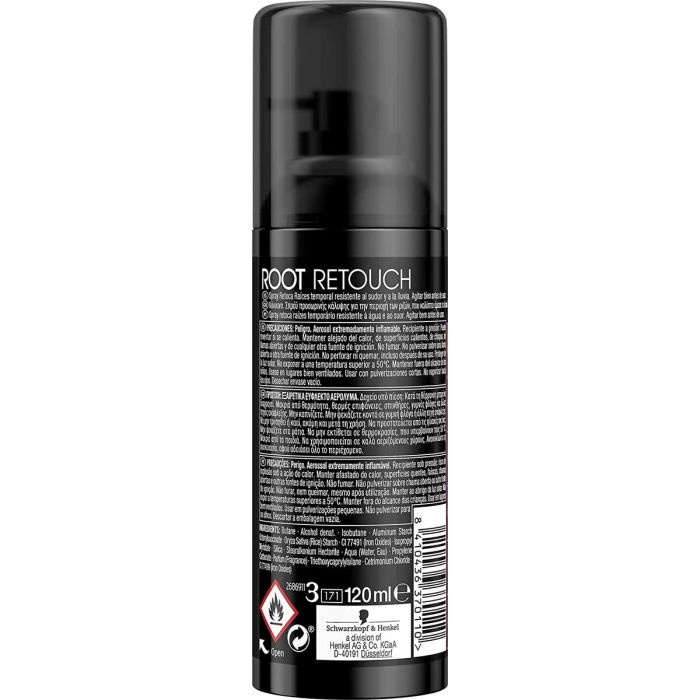 Spray Temporal Corrector de Raíces Schwarzkopf rojo cashmere (120 ml) 1