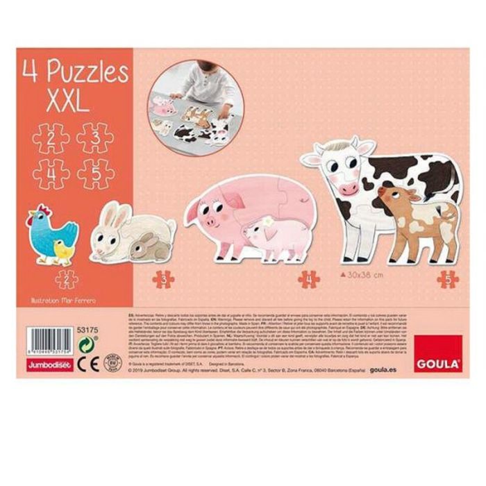 Puzzle Animales XXL Diset 53175 (18 pcs) 2