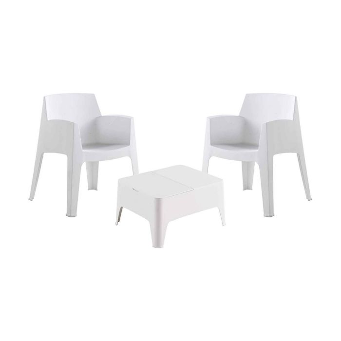 Conjunto de jardin/terraza de 2 sillas+mesa baja. color blanco sillas: 60x67x82cm mesa: 48x58x30cm modelo: costa sp berner Conjunto de jardin/terraza de 2 sillas+mesa baja. color blanco sillas: 60x67x82cm mesa: 48x58x30cm modelo: costa sp berner