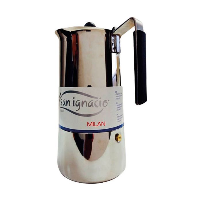 Cafetera Italiana San Ignacio Milán SG1745 Plateado Acero Inoxidable 1 Cafetera Italiana San Ignacio Milán SG1745 Plateado Acero Inoxidable 1