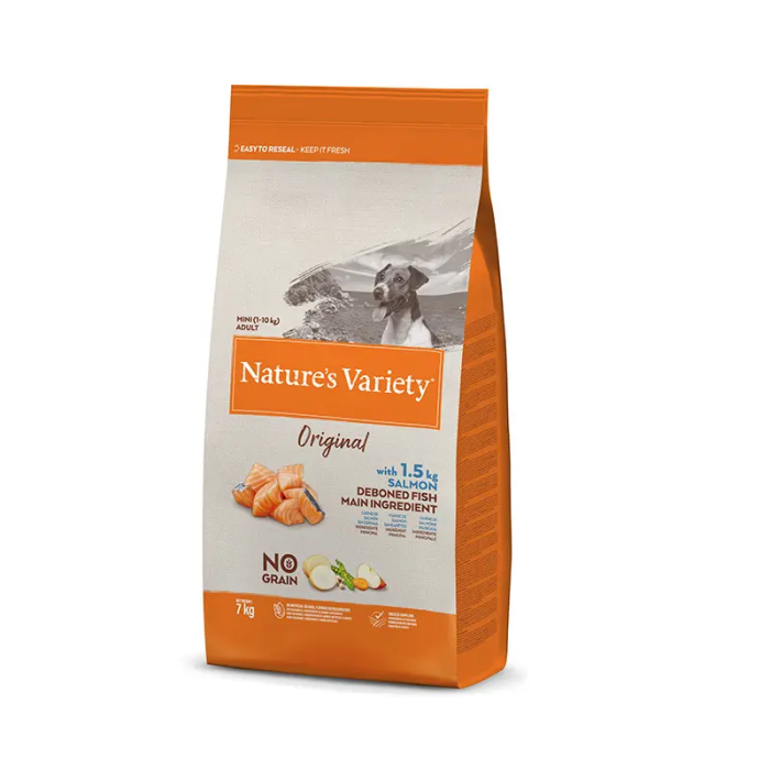 Nature'S V Original Canine Adult Mini Salmon 7 kg