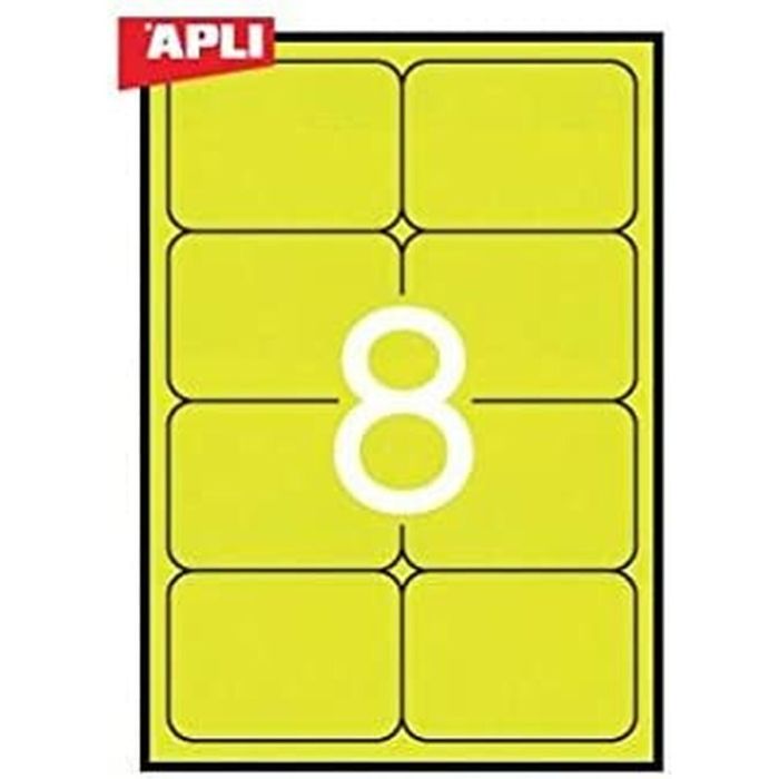 Etiquetas para Impresora Apli Amarillo 99,1 x 67,7 mm 1