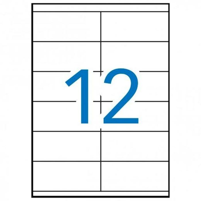 Etiquetas adhesivas Apli 105 x 48 mm 500 Hojas Blanco 1 Etiquetas adhesivas Apli 105 x 48 mm 500 Hojas Blanco 1