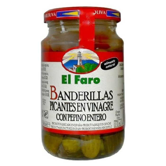 Pepinillos El Faro Banderillas (370 ml)