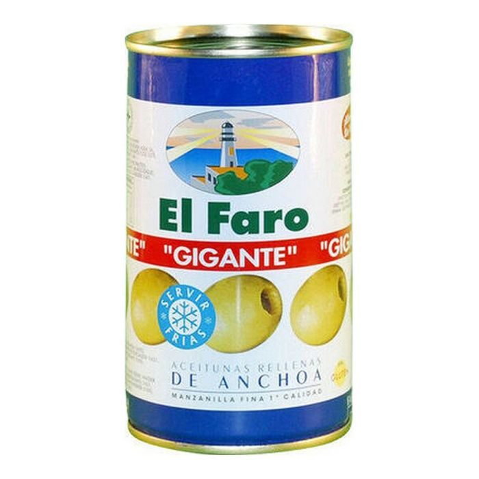 Aceitunas El Faro Rellenas de Anchoa (350 g)