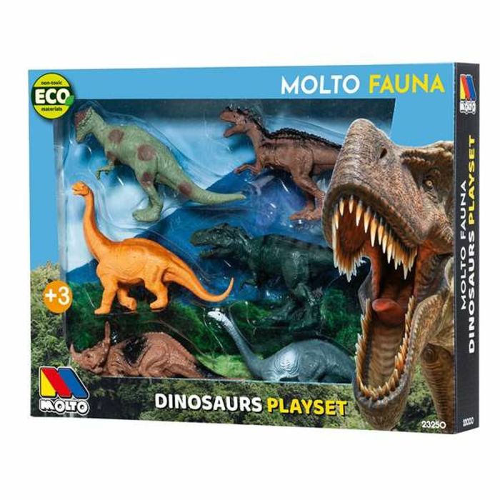 Set de Dinosaurios Moltó 6 Piezas Plástico 1