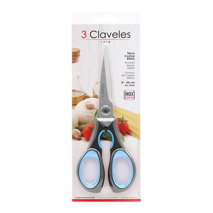 Tijeras de Cocina 3 Claveles 8" Acero Inoxidable 4