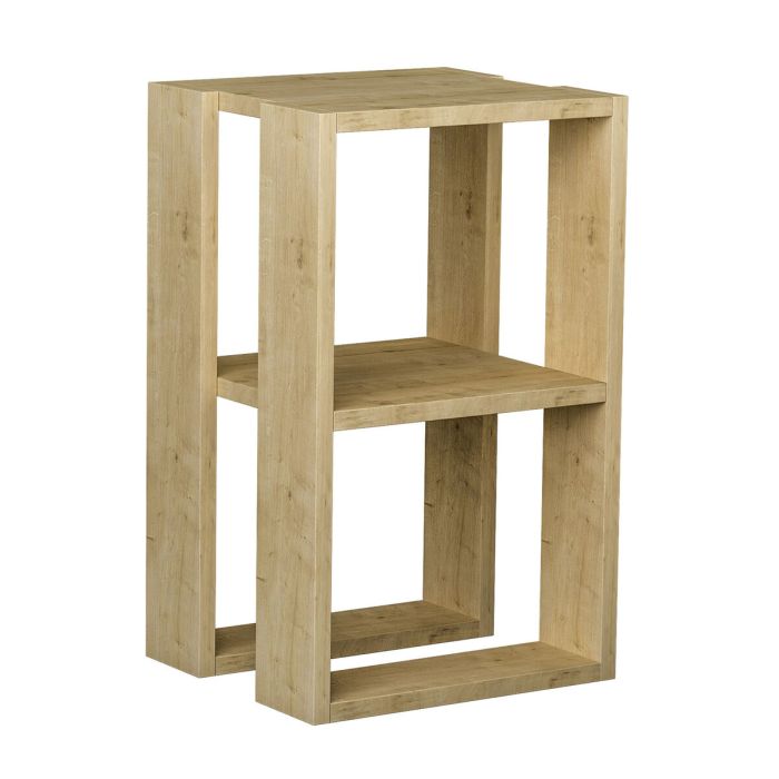 Mesa de Centro Alexandra House Living Roble Madera MDP 60 x 32 x 60 cm 1 Estante